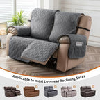 Genina Loveseat Recliner Cover Non-Slip, Sofa Cover - Image 3