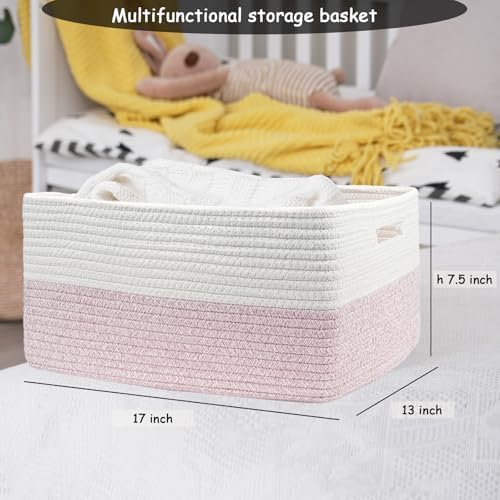 COMFY-HOMI Cotton Rope Woven Basket - Image 4
