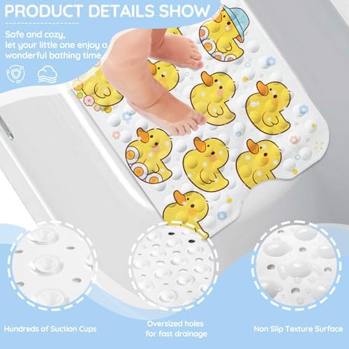 Kids Bathtub Mat, Non Slip Cartoon Bath Mat - Image 3