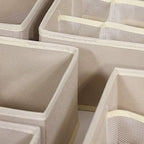 TENABORT 12 Pack Foldable Drawer Organizer Dividers Cloth Storage Box Closet - Image 4