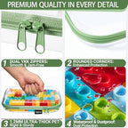 YQBRAO Clear Hard Shell Zipper Cases, 6 Multi-Size Organizers - Image 5