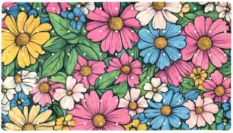 Shower Mat Non Slip, Colorful Flower Anti Slip Bath Mat by Anna+Cowper
