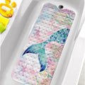 Bathtub Mats for Kids, 40 X 16 Inch Large Washable Bathtub Mat Non Slip for by KINUUIS
