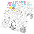 12PCS Baby Shower Coloring Placemats by Tarndom
