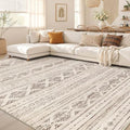 Nakagishi Boho 9x12 Area Rug Living Room Rugs Machine Washable Dark Brown by NakagishiAreaRug
