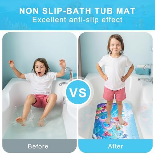 Bath Mat for Tub Non Slip Kids Bathtub Mat 40x16 Baby Bath Mat - Image 6