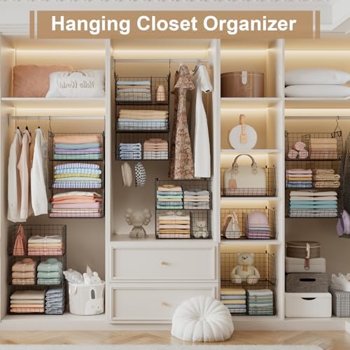 Jautokerdar 3 Tier Closet Hanging Shelves - Image 5