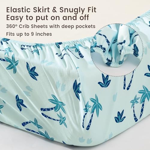 david's kids 3 Pack Mini Crib Sheets, Soft Breathable Premium Pack N Play Sheets - Image 5
