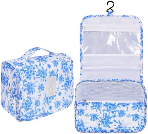 Hanging Toiletry Bag for Women, Portable Cosmetic Summer Beach Bag by Pengxiaomei