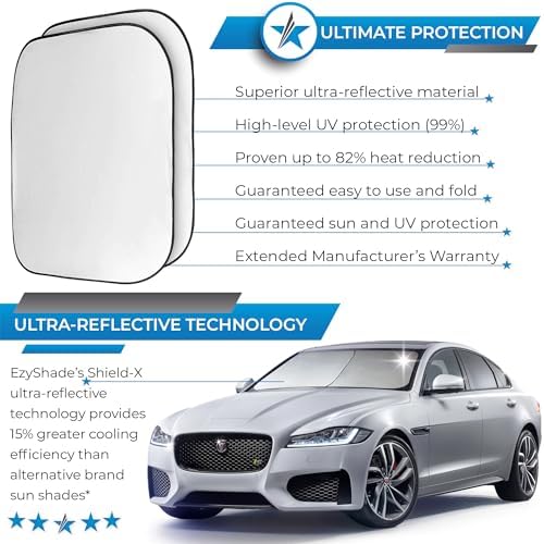 EzyShade Car Windshield Sun Shade. See Vehicle Size-Chart. Large Size - Image 2