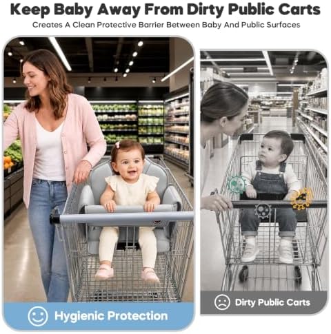 Padded Shopping Cart Cover for Baby - Image 3