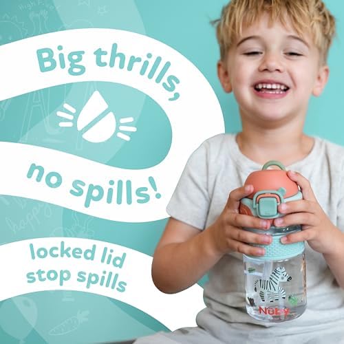 Nuby Thirsty Kids Flip-it Bolt Toddler Cup - Image 3