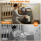 CODACE Baby Diaper Caddy Organizer Cart - Image 3