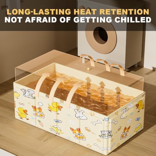 Foldable Baby Bathtub with Cute Animal Print, Portable Infant Bath Tub - Image 3