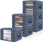 Storage Bags 100L 6Pack Clothes Organization and Storage Containers by WiseLife