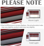 Emvency Valances for Windows, 2 Pack, 52x18 Inch, Striped Red - Image 6
