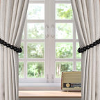 KLOGTSIND Wood Bead Curtain Tiebacks, 4 Pack Curtain Tie Backs - Image 7