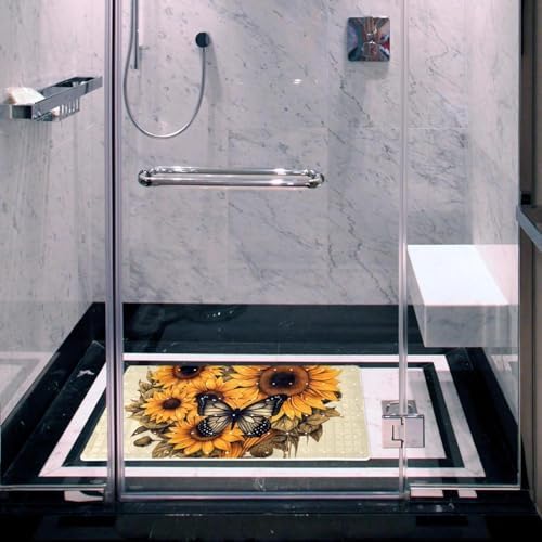 Bath Tub Shower Mat, Washable Bathtub Floor Mats, Suction Cups and Drain Holes - Image 6