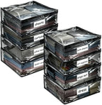Plastic Storage Bags with Easy-Glide Zipper, Durable Clear Vinyl Zippered by Kikerike
