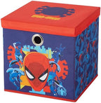 Idea Nuova Marvel Spiderman Collapsible Fabric Storage Cube, 10” Organizer Bin by IdeaNuovaCharacterShop