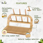 Bamboo Baby Bottle Drying Rack - Image 5