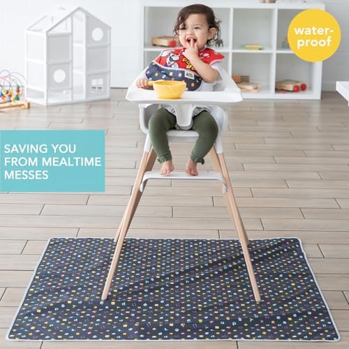 Bumkins Baby Splat Mat for Under High Chair, Babies Toddlers Eating Mess Mat - Image 2
