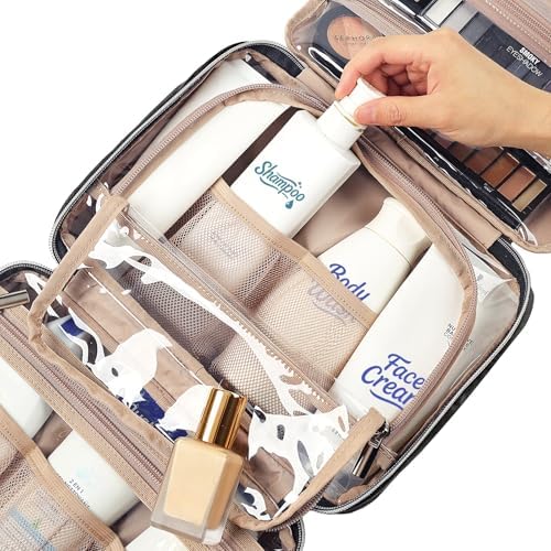 NISHEL Travel Toiletry Bag for women, Portable Hanging makeup Organizer - Image 5