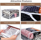 Shappy 6 Packs Clear Plastic Storage Bags - Image 4