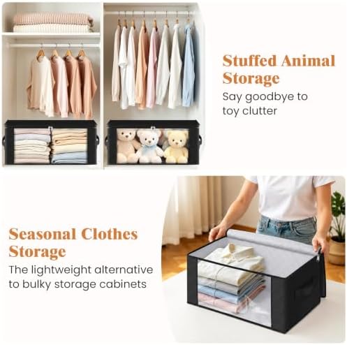 Fab totes 35L Closet Organizers, Foldable Under Bed Storage Containers - Image 4