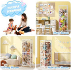 Stuffed Animal Storage Zoo Metal Toy Organizer 61x17x12.6in - Image 7