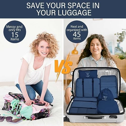 KPX 8 Set Packing Cubes for Travel, Luggage Packing Organizers Accessories - Image 5