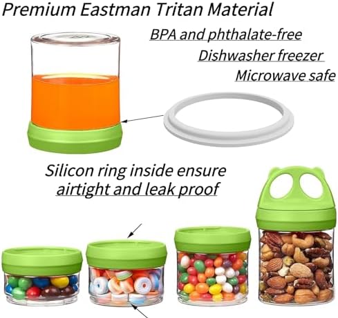 SELEWARE Green Stackable Snack Containers - Image 2
