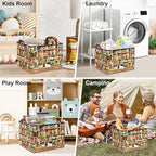 Clastyle Cat Book Shelf Basket for Reading Room Collapsible Toy Gift Kid - Image 7