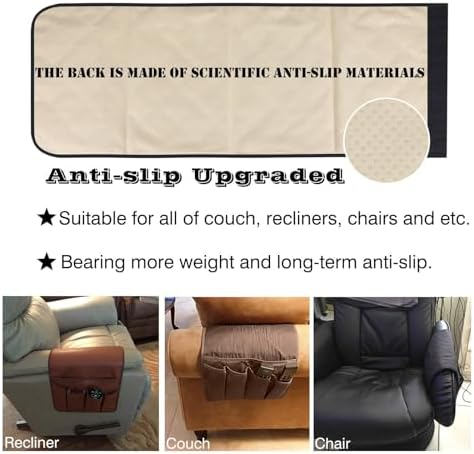 Teniux Armrest organizer GRS Certified Non-Slip Remote Control Holder - Image 4