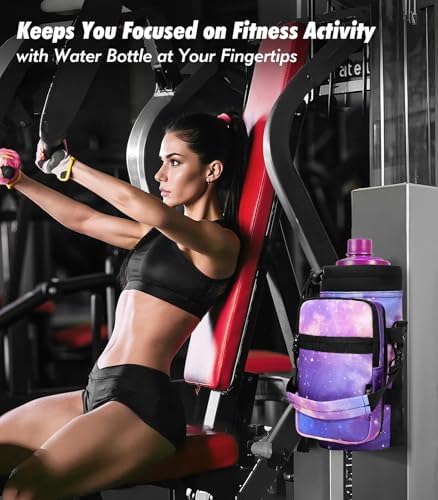 Nuovoware Magnetic Gym Bag, Water Bottle Carrier, Starry Purple - Image 5