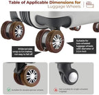 8Pcs Luggage Wheel Covers, Travel Accessories - Image 3