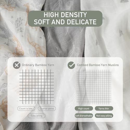 GLLQUEN BABY Receiving Blankets Muslin Swaddle Blanket - Image 4