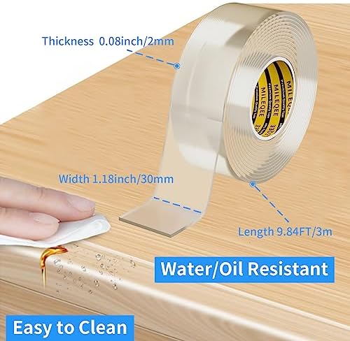 Clear Edge Protector Strip, 1 Pack x 1.18in x 9.84FT - Image 2