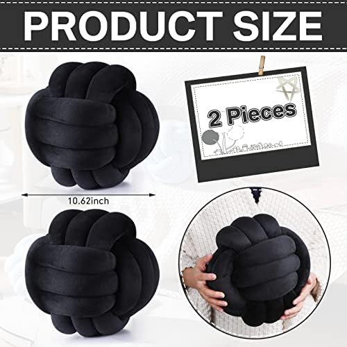 Namalu 10.6 Inches 2 Pcs Knot Pillow Decorative Throw Pillow - Image 2
