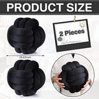 Namalu 10.6 Inches 2 Pcs Knot Pillow Decorative Throw Pillow - Image 2