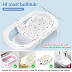 Colorlife Baby Bath Seat Support Net Infant Bathing Seat Support Mat, - Image 3
