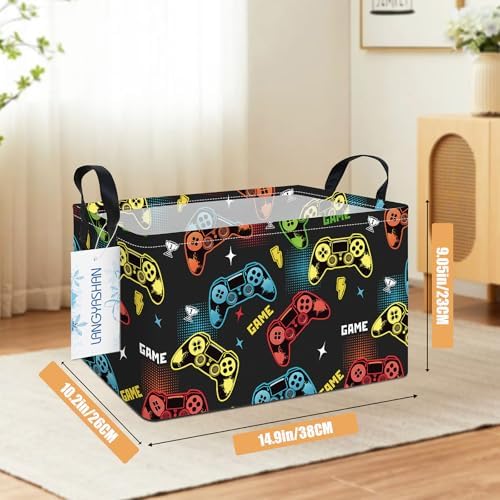 Rectangular Collapsible Game Storage Basket Nursery Toy Organizer - Image 2