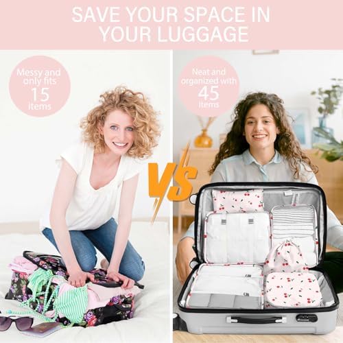 KPX 8 Set Packing Cubes for Travel, Luggage Packing Organizers Accessories - Image 5