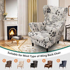 NILUOH Wingback Chair Covers 2-Piece, Armchair Slipcovers - Image 3