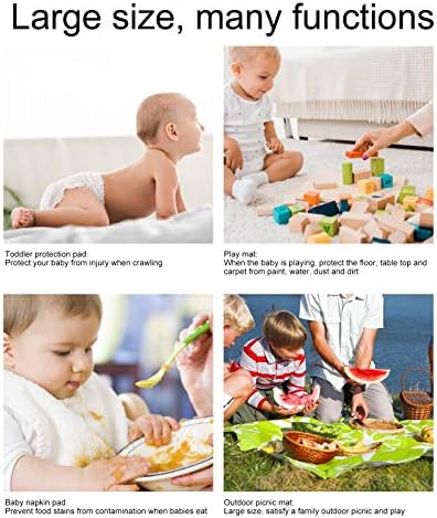 Baby Splash pad for Under High Chair, 43 x 43 Inch Waterproofs Anti Slip Food - Image 2