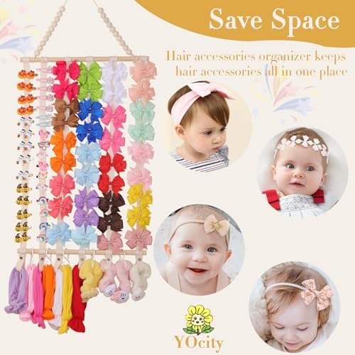 YOcity Bow Organizer for Girls Baby Headband Holder - Image 5
