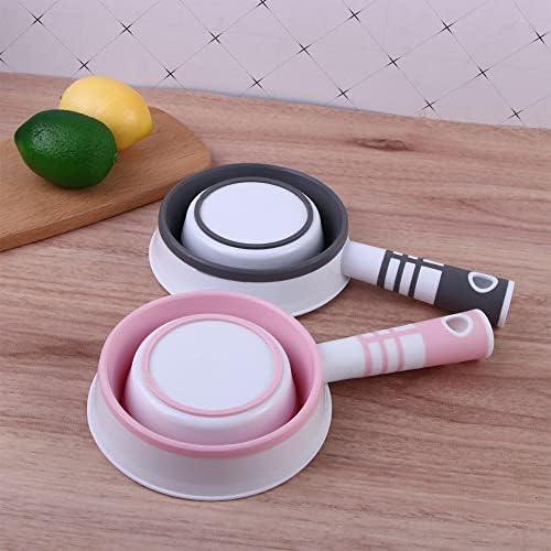 Leadigol 2PCS Foldable Water Scoops, Silicone Long Handle Collapsible Water - Image 7