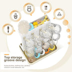 Vertical Baby Bottle Drying Rack, Space-Saving Countertop Storage Stand - Image 4