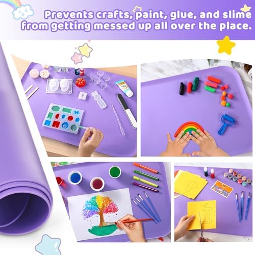 AtMini Silicone Art Mats for Kids, Play Sand, DIY Crafts Mat for Kids - Image 2