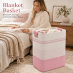 Laundry Hamper, Cotton Rope Laundry Basket - Image 5
